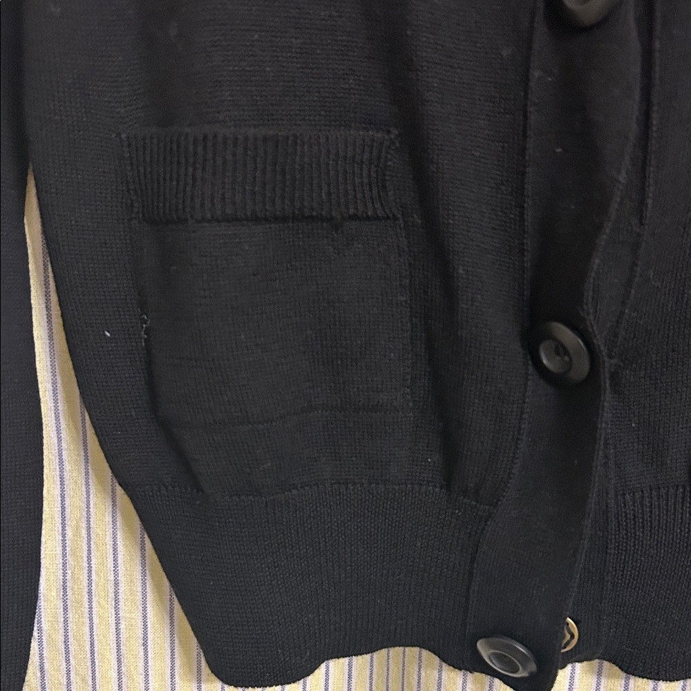 The Limited Black Crewneck Button-Front Cardigan - Picture 4 of 8